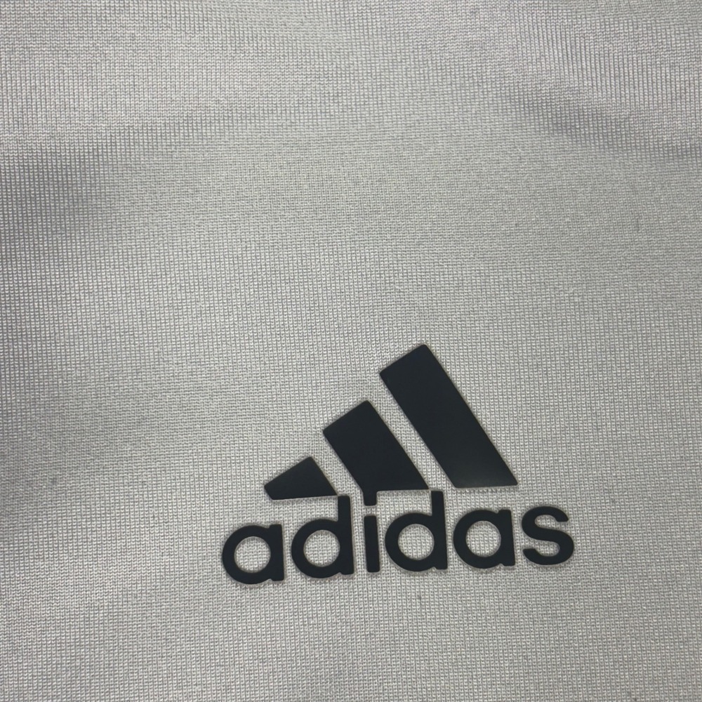 Adidas Golf Mens XL Quarter Zip Pullover Light Grey Performance Mock Neck Shirt - Picture 3 of 8